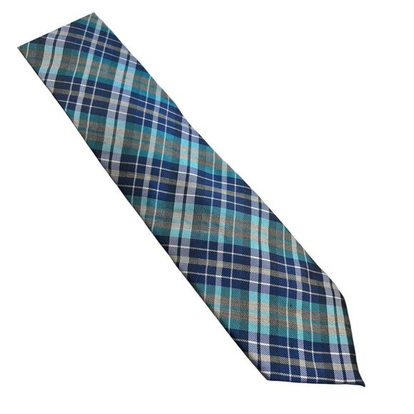 CHAPS Ralph Lauren Men's Silk Criss Cross Striped Tie - Picture 2 of 6